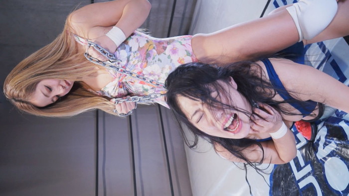 ストロングスタイル女子プロレスが超エロい 山岡りりなVS揚羽